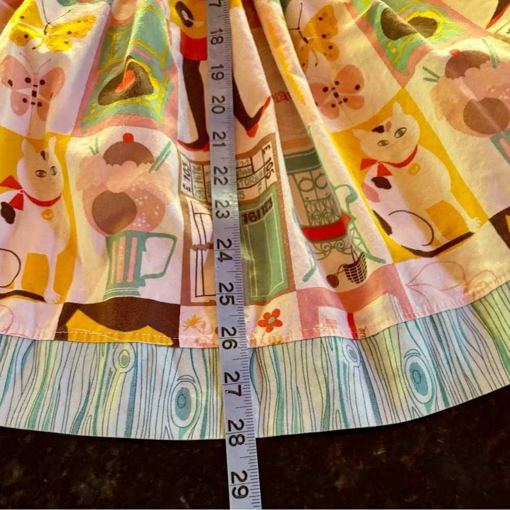 ⭐️KPea Novelty Print/Mixed Print Circle Twirl Dress Size 10⭐️